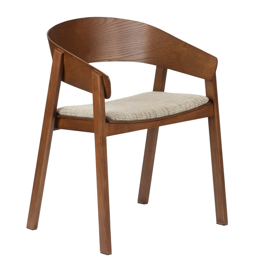 Set van 2 Japandi fauteuils met houten frame