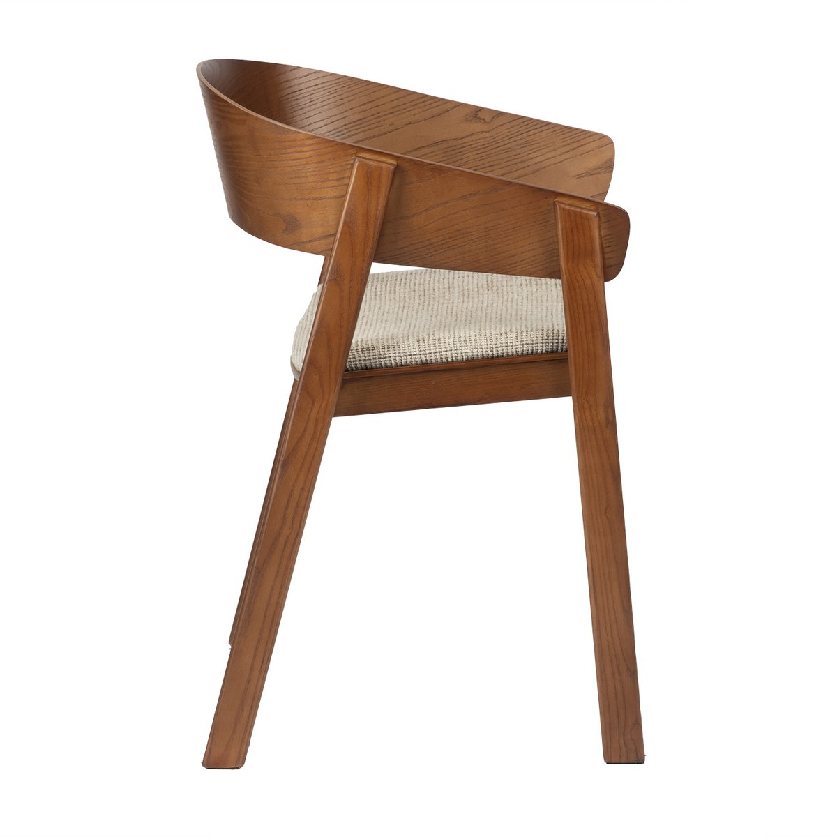 Set van 2 Japandi fauteuils met houten frame