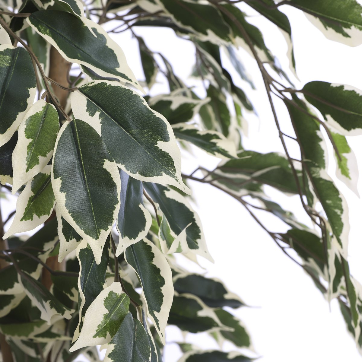 Ficus Kunstplant Groen Bont - H110 x Ø70 cm 