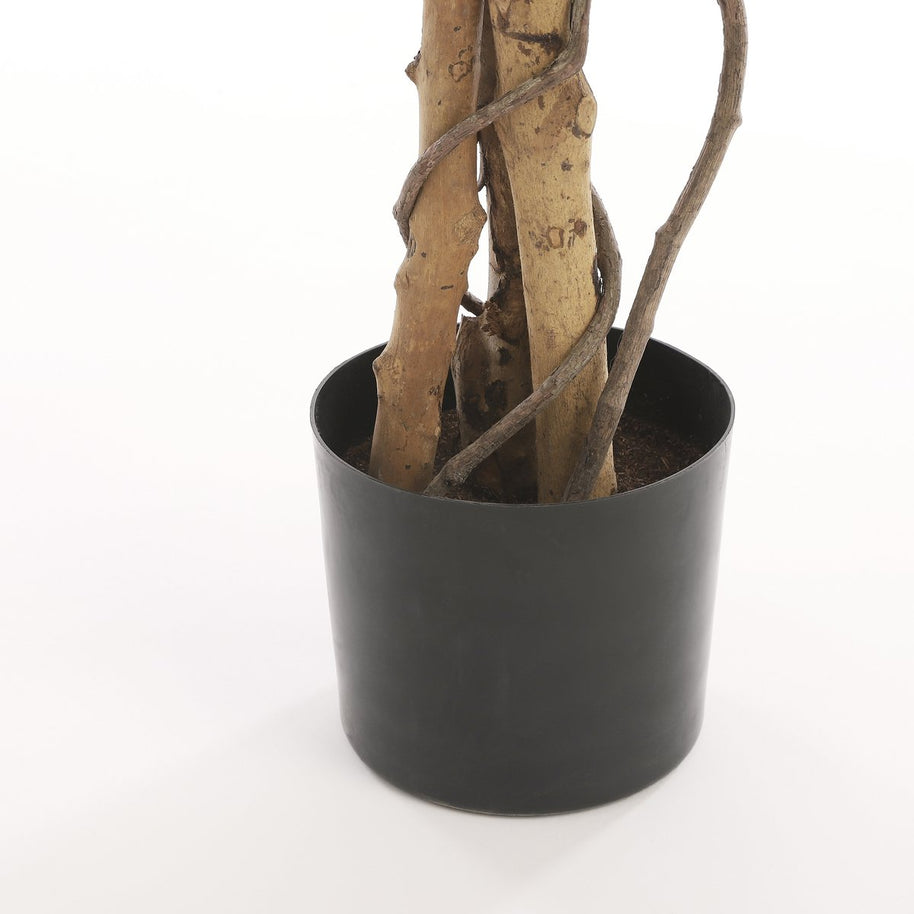 Ficus Kunstplant Groen Bont - H110 x Ø70 cm 