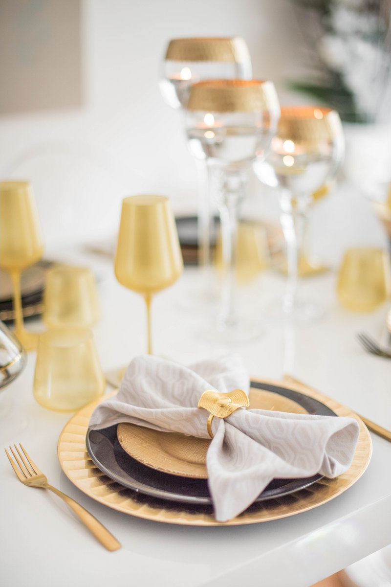 Gouden bestekset 24 stuks 