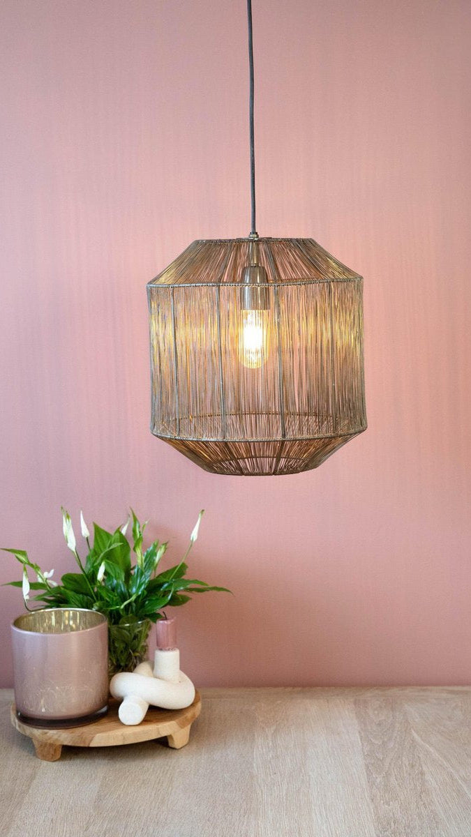 Hanglamp SENNA antiek brons Ø30x32cm