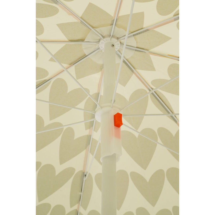 Harten Strandparasol - Bruin - H180 x Ø160 cm 