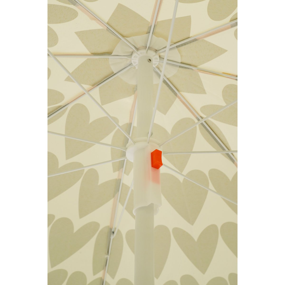 Harten Strandparasol - Bruin - H180 x Ø160 cm 