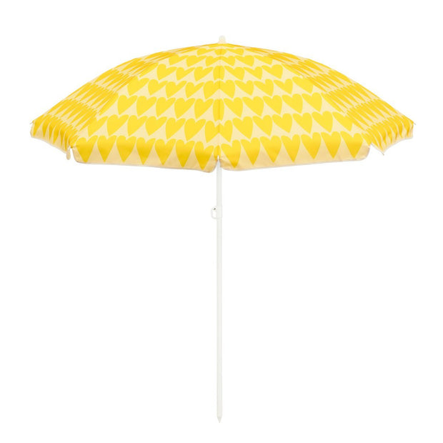 Harten Strandparasol - Geel - H180 x Ø160 cm