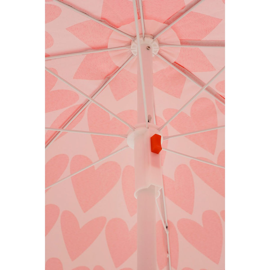 Harten Strandparasol - Roze - H180 x Ø160 cm