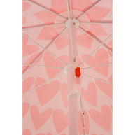 Harten Strandparasol - Roze - H180 x Ø160 cm