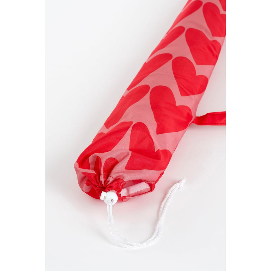 Harten Strandparasol - Roze - H180 x Ø160 cm