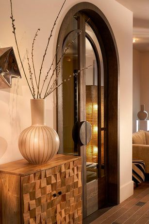 Holm Vaas - H52 x Ø34 cm - Keramiek - Crème