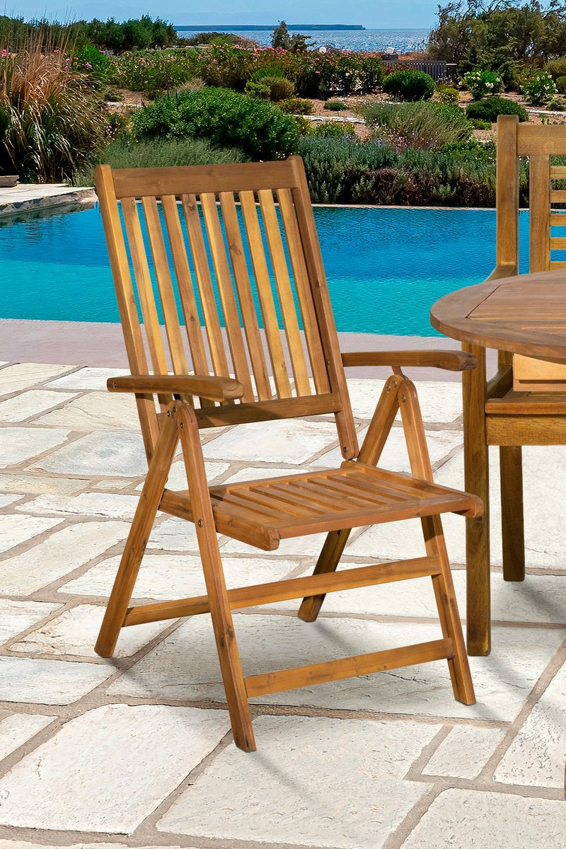  Inklapbare tuinstoelen van Acaciahout | Set van 2