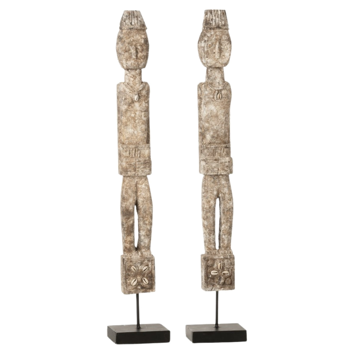J-Line Houten Standbeeld – Naya Albasia – 2 stuks – 120 cm (kopie)
