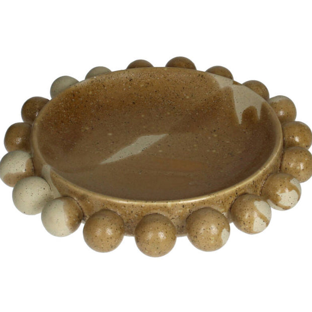 Kom Keramiek Bruin 30x30x7cm