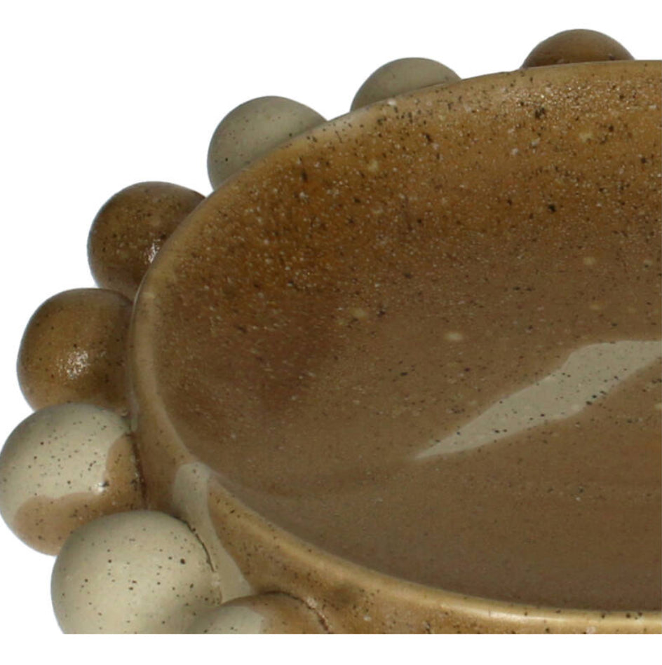 Kom Keramiek Bruin 30x30x7cm