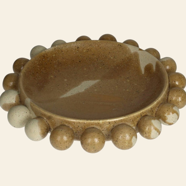 Kom Keramiek Bruin 30x30x7cm