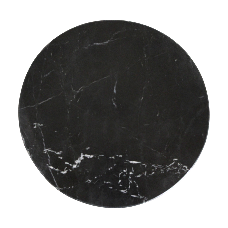 Lampung bijzettafel marmer zwart - 40x40x50 cm