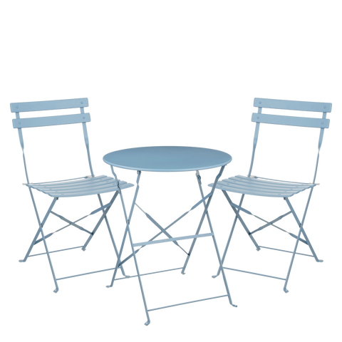 Laurence Bistroset - Set van 3 - Babyblauw