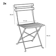 Laurence Bistroset - Set van 3 - Babyblauw