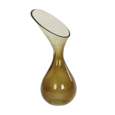 Light en Living vaas Herley okergeel 33 cm