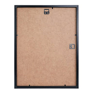 Zwart-witte lijstfoto “Kaarsen en champagne” in houten frame – stijlvolle wanddecoratie van Queence