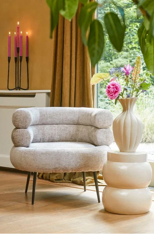 Lounge fauteuil lichtgrijs