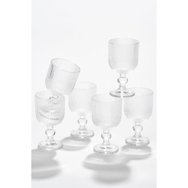 Merlot Wijnglas - Set van 6 - Glas - Transparant 250 ml 