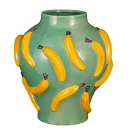 Moza Bananen Vaas - Keramiek - Lichtgroen