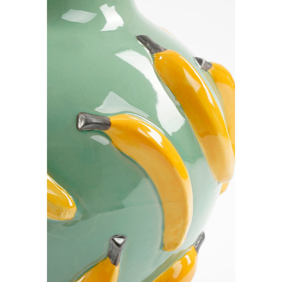 Moza Bananen Vaas - Keramiek - Lichtgroen