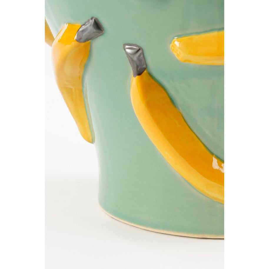 Moza Bananen Vaas - Keramiek - Lichtgroen