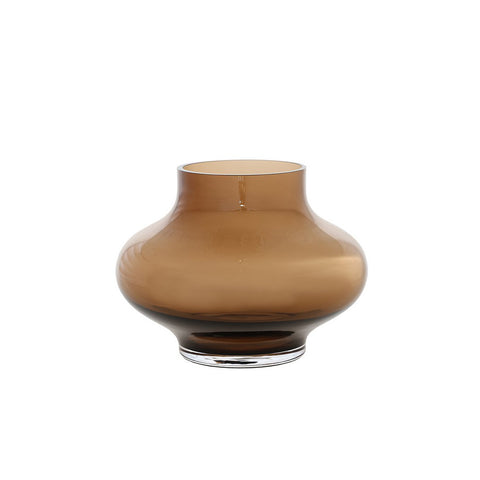 Organische mondgeblazen vaas - Ruvuma taupe