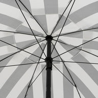 Osborn Parasol - H238 x Ø220 cm - Zwart, Wit