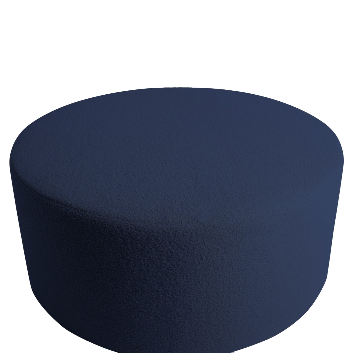 PTMD Evie poef Teddy blauw 90x90x40 cm