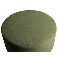 PTMD Evie poef Teddy groen 90x90x40 cm