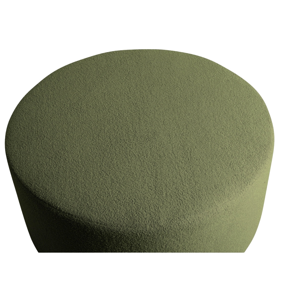 PTMD Evie poef Teddy groen 90x90x40 cm