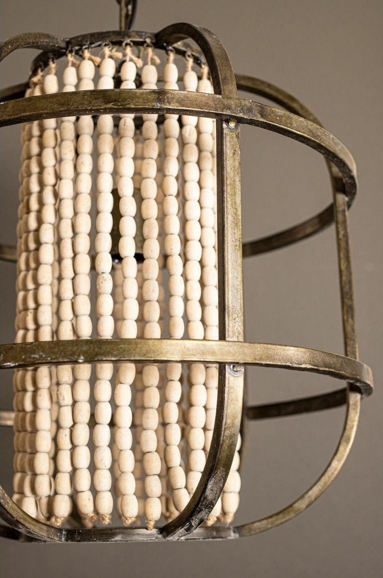 PTMD hanglamp July metaal/hout 46 cm