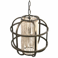 PTMD hanglamp July metaal/hout 46 cm