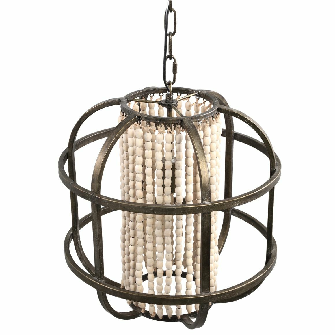 PTMD hanglamp July metaal/hout 46 cm