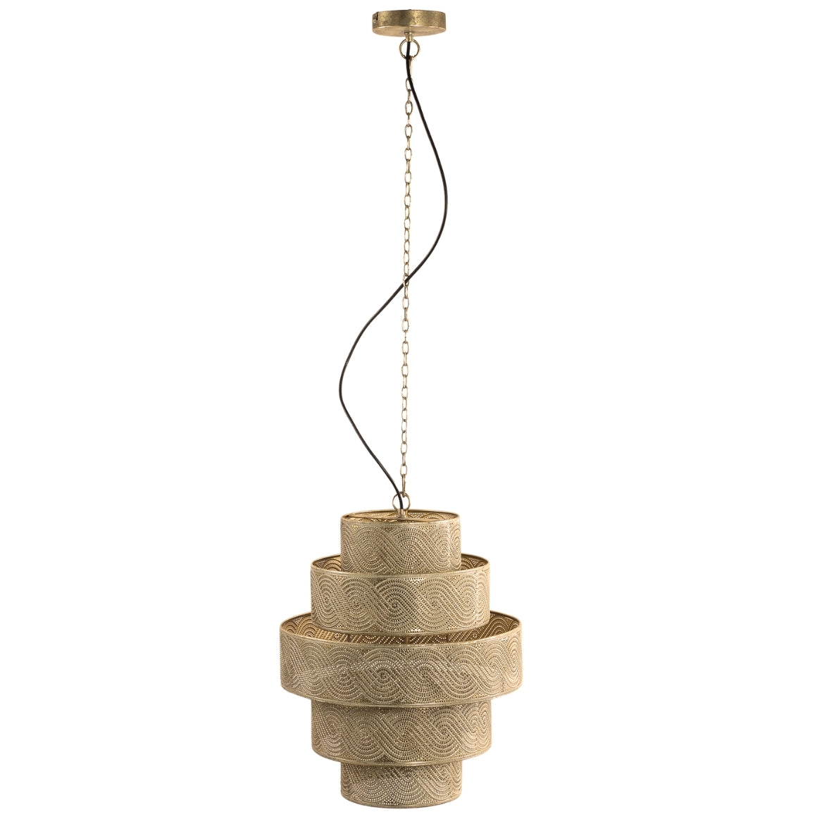 PTMD hanglamp Narinde goudkleurig 46 cm