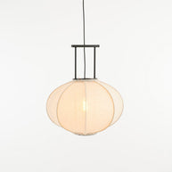 Pego Hanglamp - H55 x Ø50 cm - Linnen - Off-white