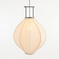 Pego Hanglamp - H94 x Ø70 cm - Linnen - Off White