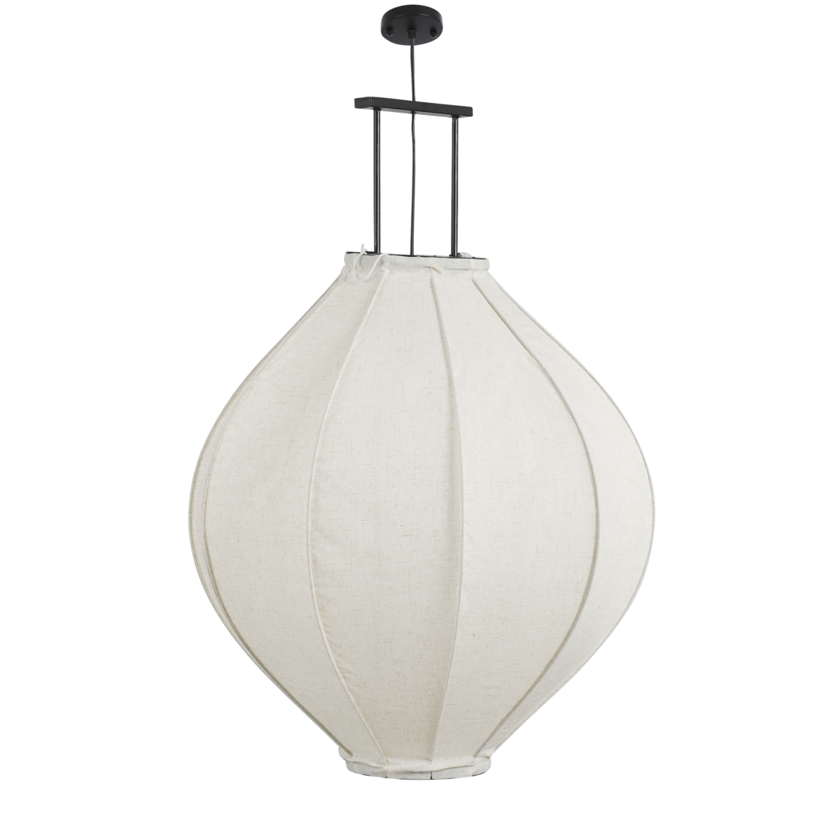 Pego Hanglamp - H94 x Ø70 cm - Linnen - Off White