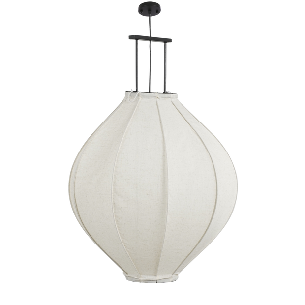 Pego Hanglamp - H94 x Ø70 cm - Linnen - Off White