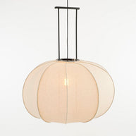 Pego Hanglamp - H94 x Ø83 cm - Linnen - Off-white