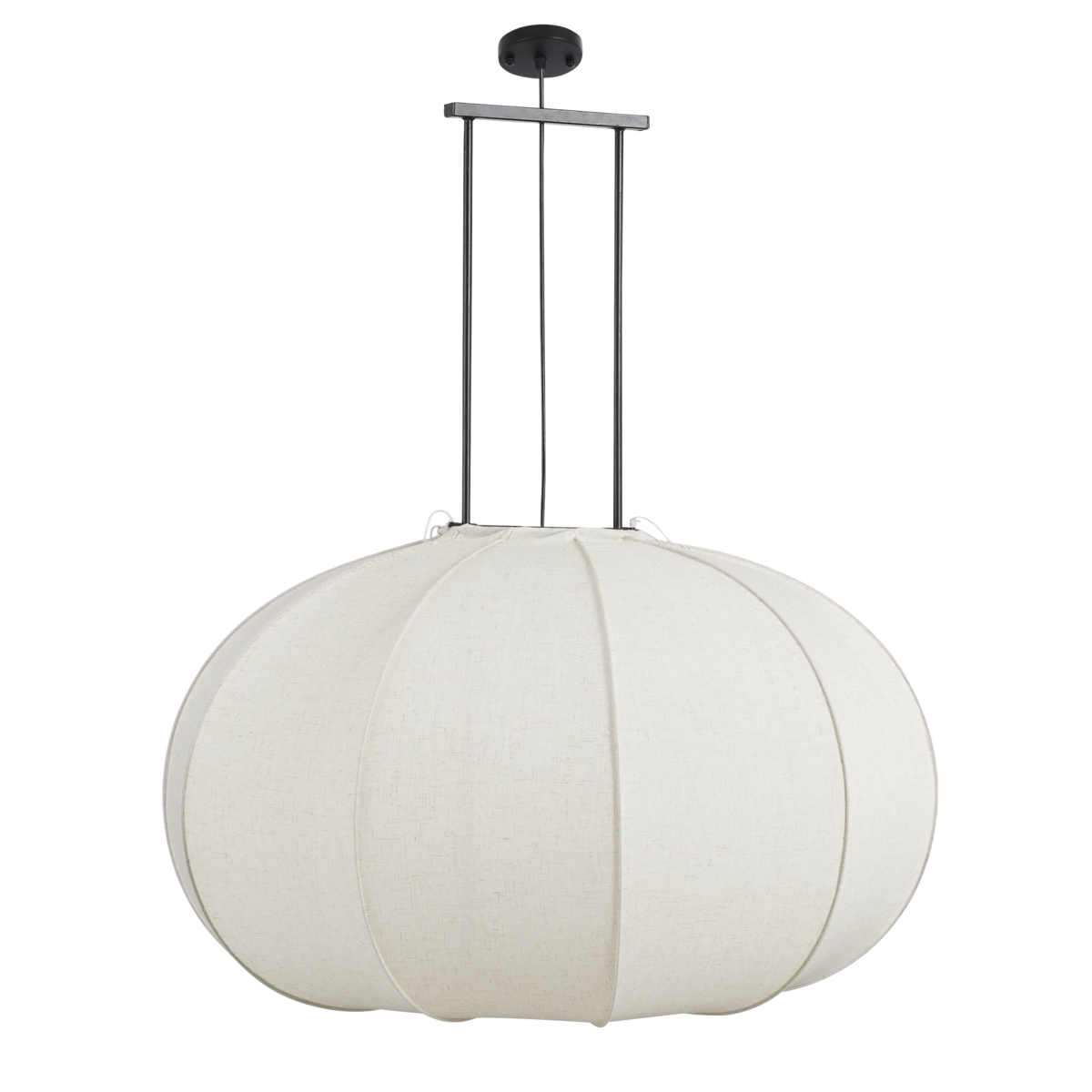 Pego Hanglamp - H94 x Ø83 cm - Linnen - Off-white