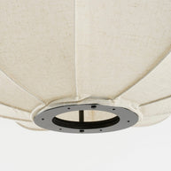 Pego Hanglamp - H94 x Ø83 cm - Linnen - Off-white