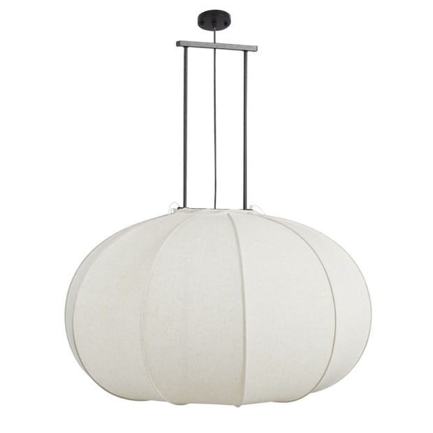 Pego Hanglamp - H94 x Ø83 cm - Linnen - Off-white