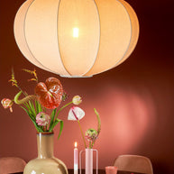 Pego Hanglamp - H94 x Ø83 cm - Linnen - Off-white