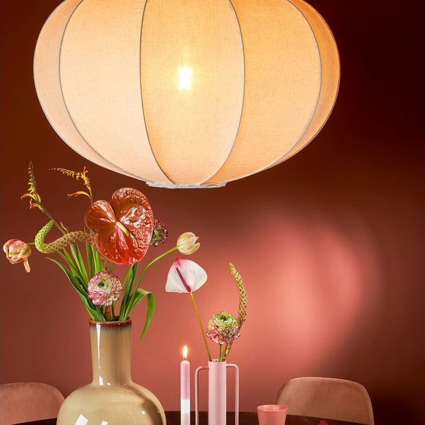 Pego Hanglamp - H94 x Ø83 cm - Linnen - Off-white