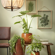 Pella Hanglamp - H50 x Ø51 cm - Linnen - Off-white