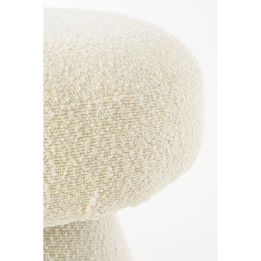 Poef Paddenstoel - H46 x Ø49 cm - Off White