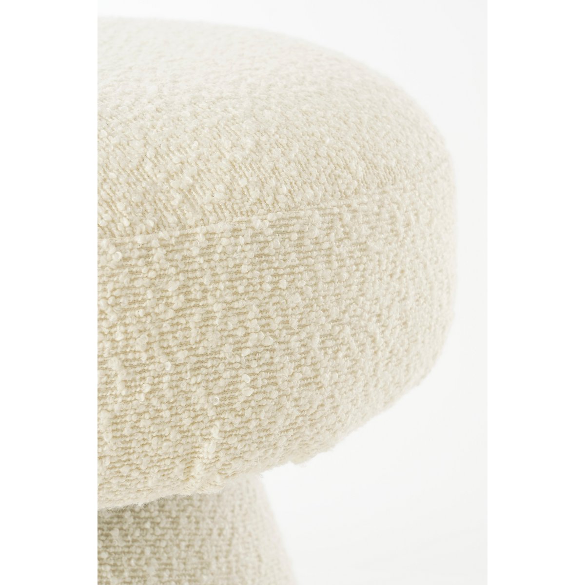 Poef Paddenstoel - H46 x Ø49 cm - Off White